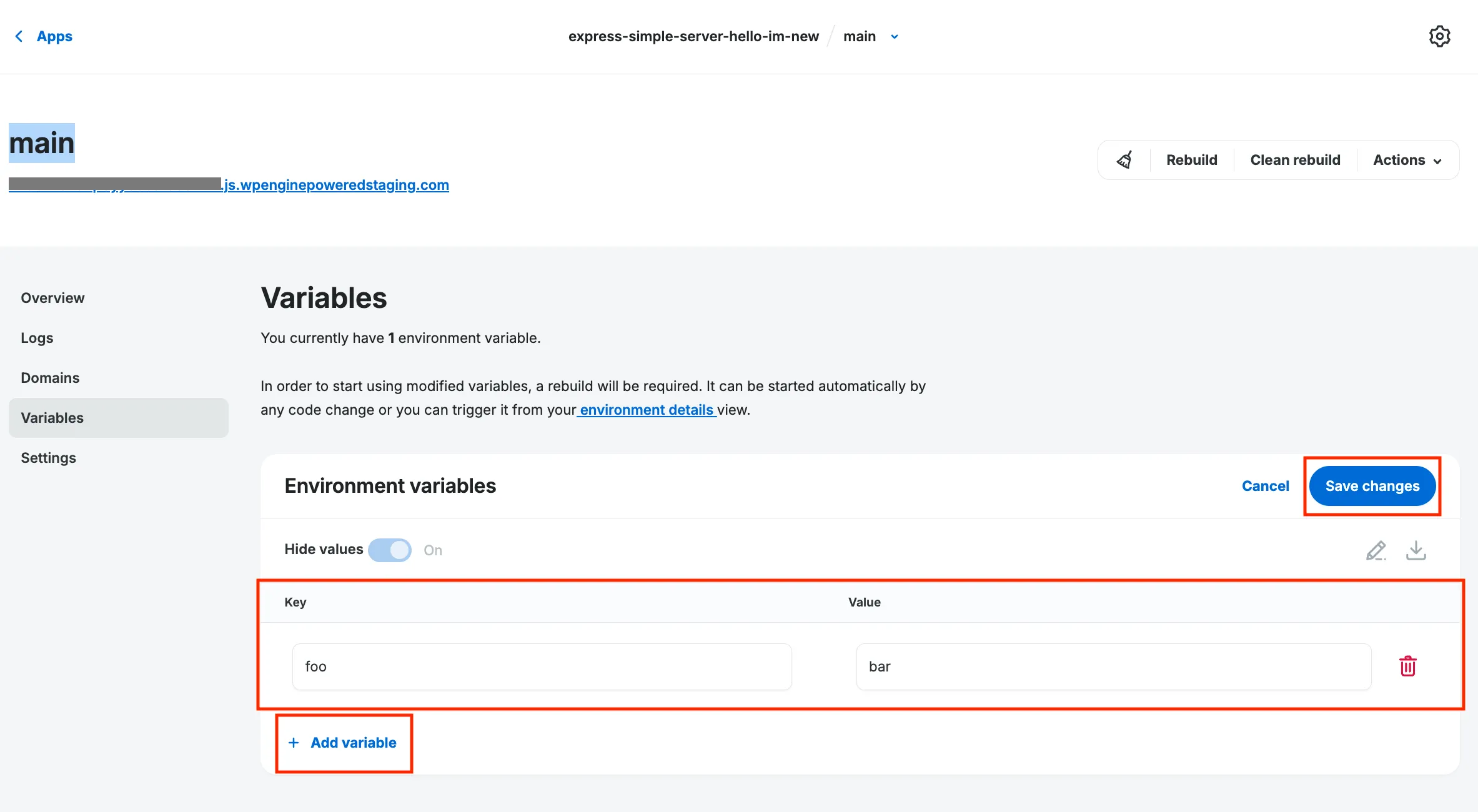 Add new variable