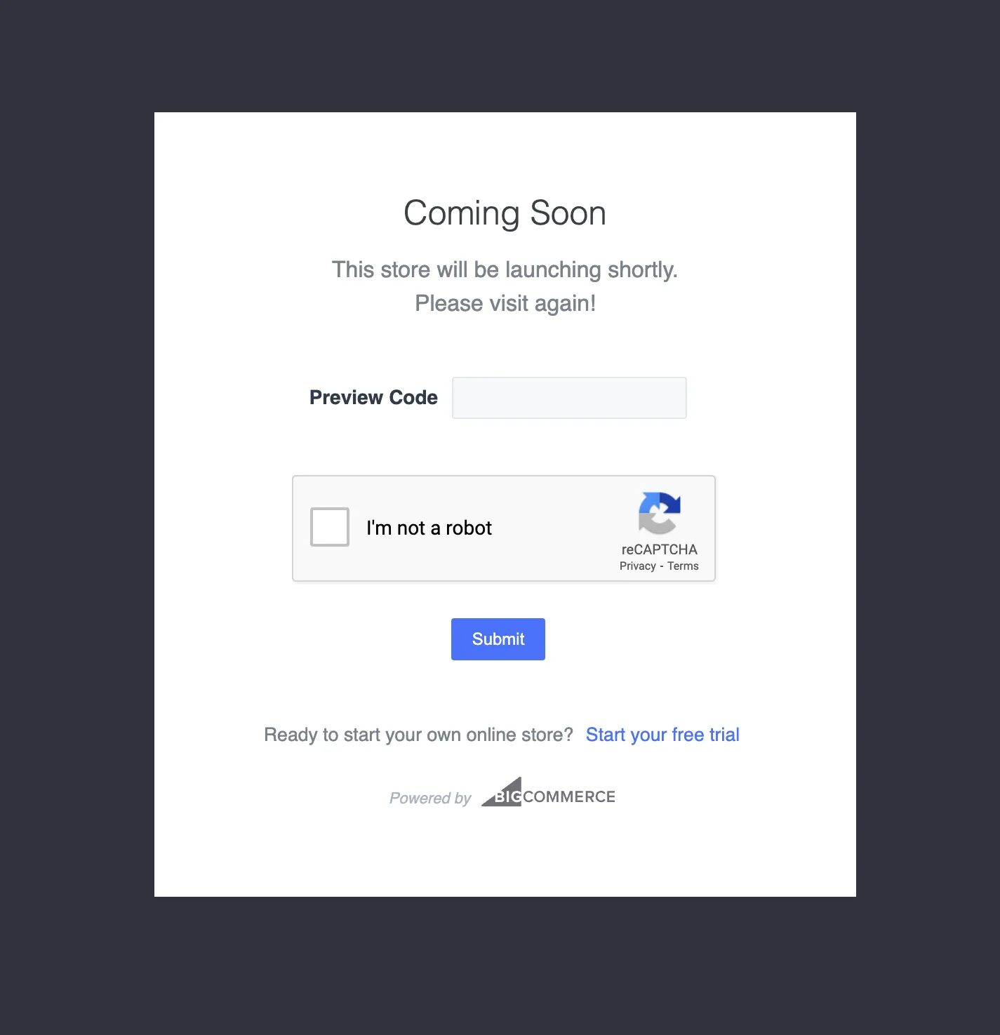 BigCommerce Checkout Page