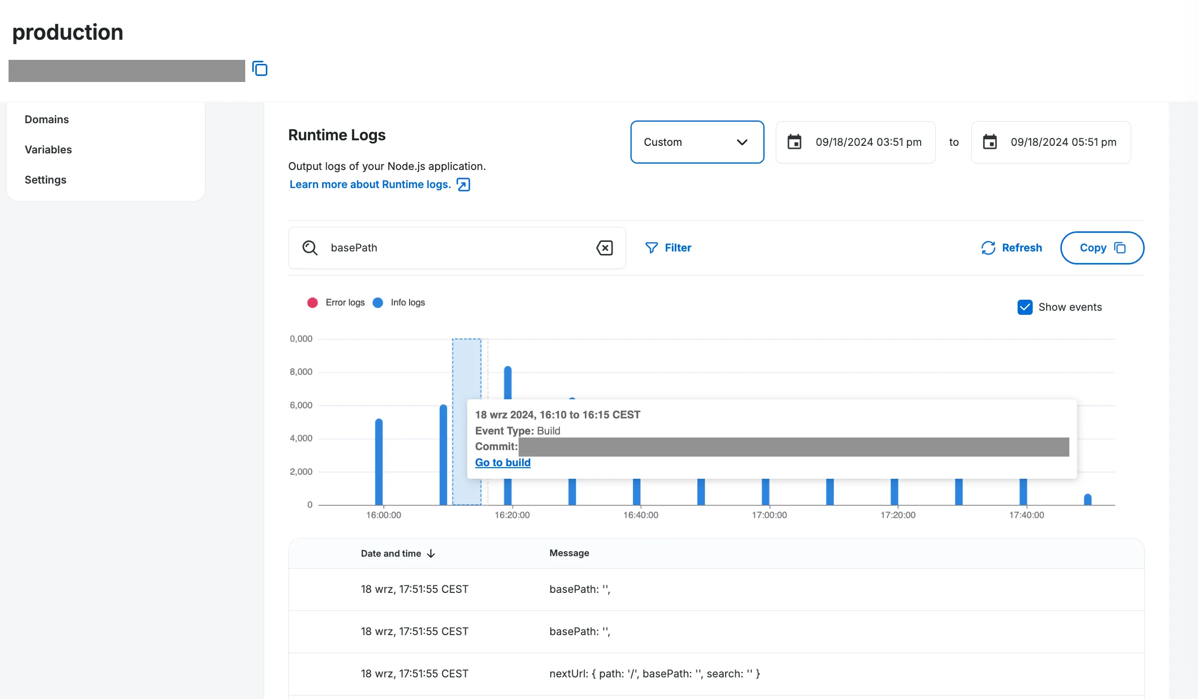 Time-based filtering