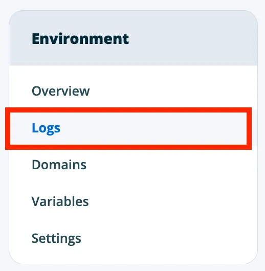 Access logs tab in User Portal