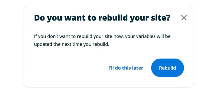 Rebuild site