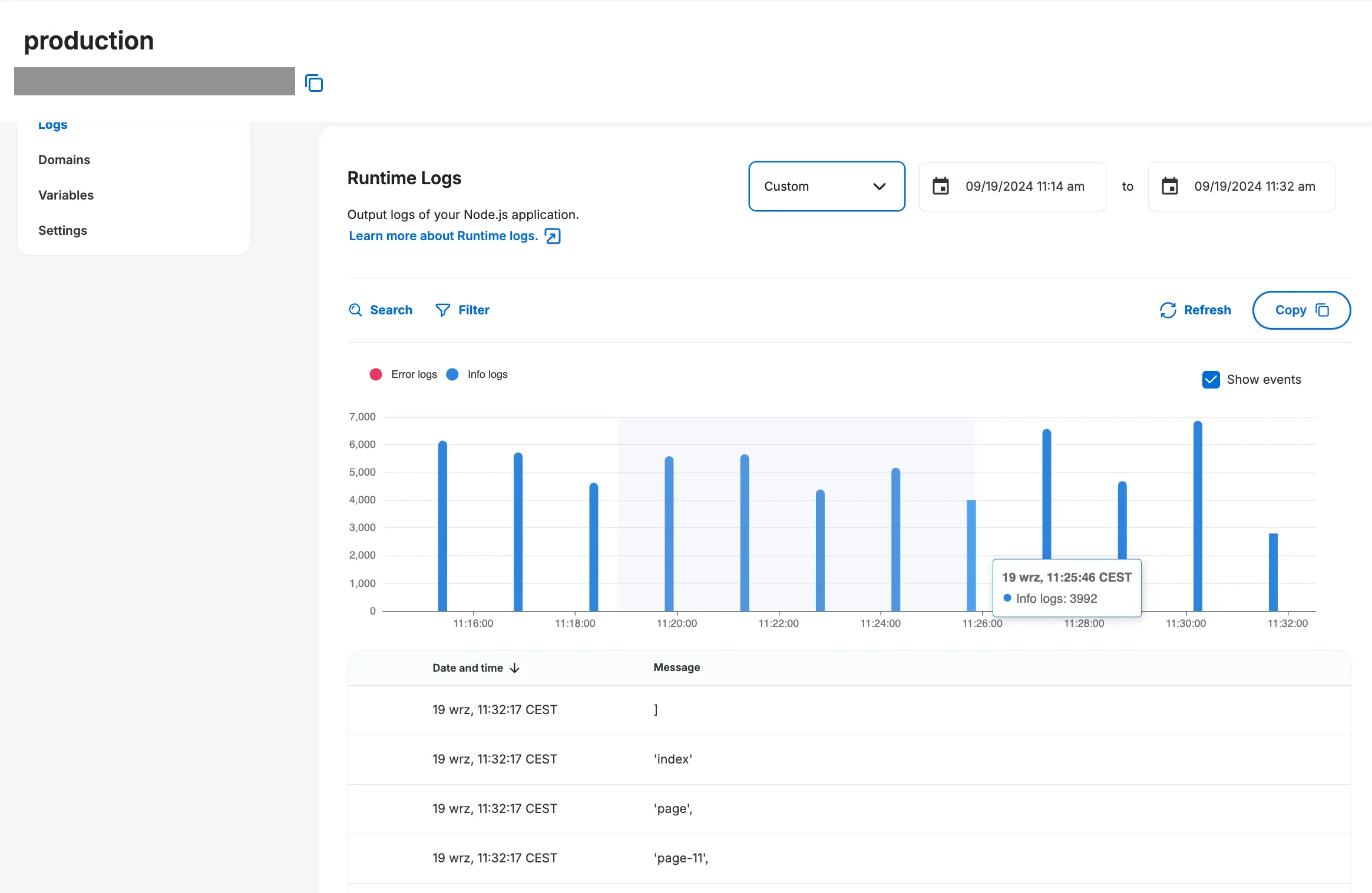 Time-based filtering