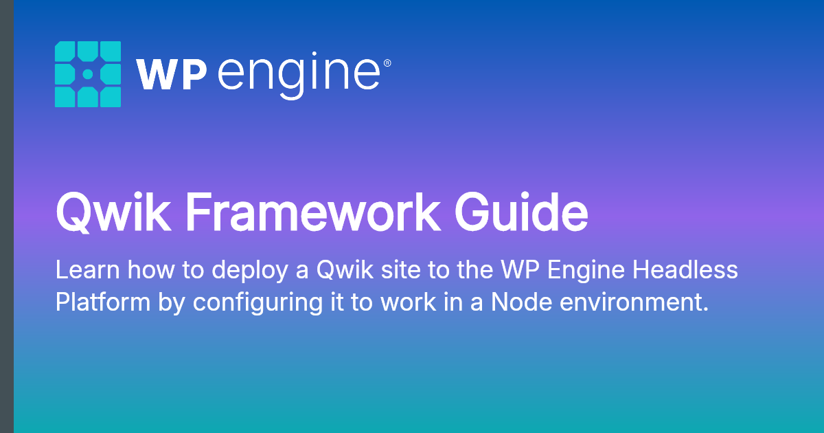 Qwik Frame Qwik Framework Guide | Documentation