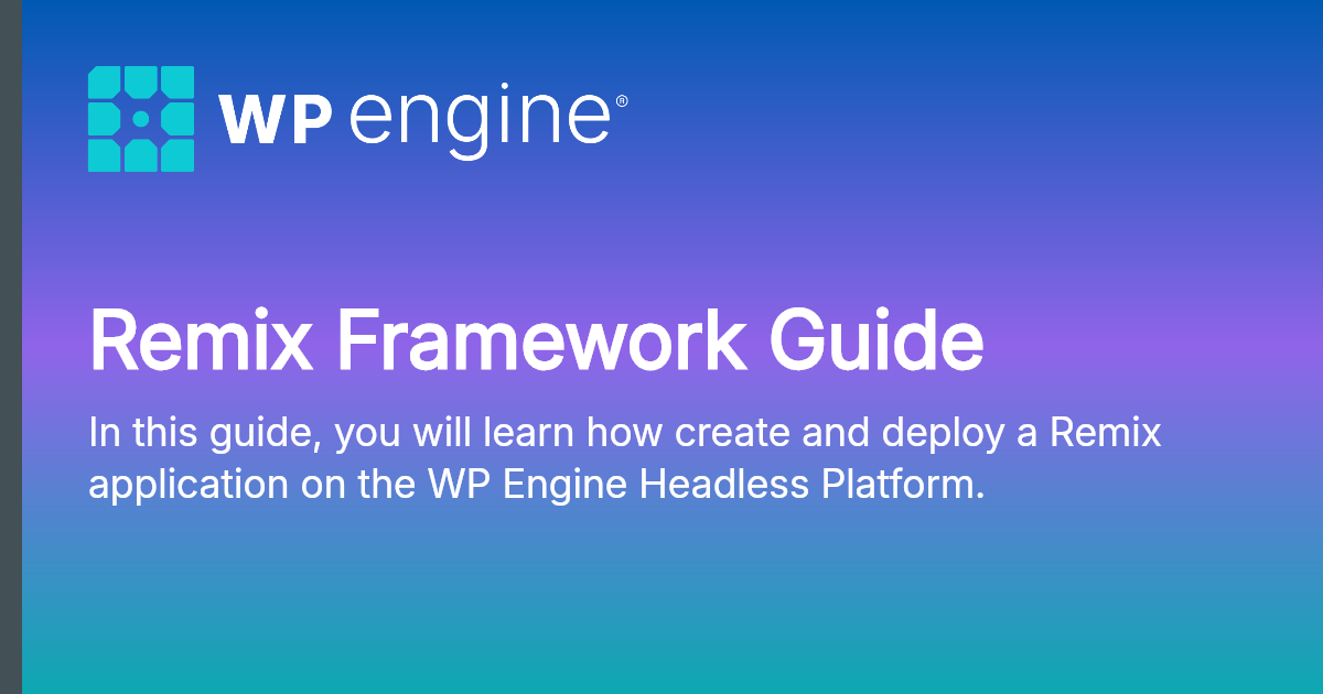 Remix Framework Guide | Documentation